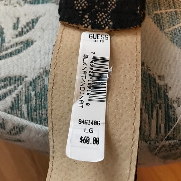 Guess Lace Belt with Large Buckle - size Large - Picture 2 of 6